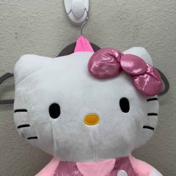 Sanrio Hello Kitty Pink Bow Plush Backpack - Picture 2 of 7